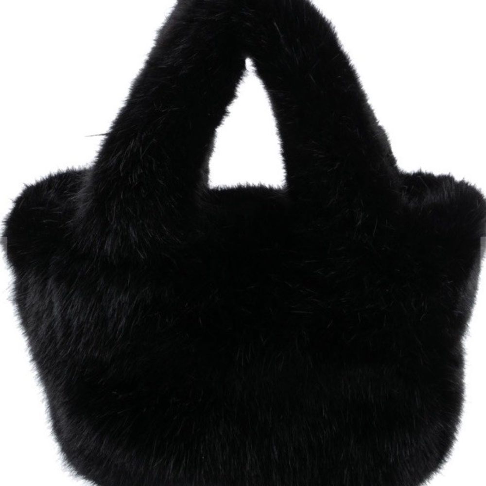 Totême Faux Fur Shoulder Bag